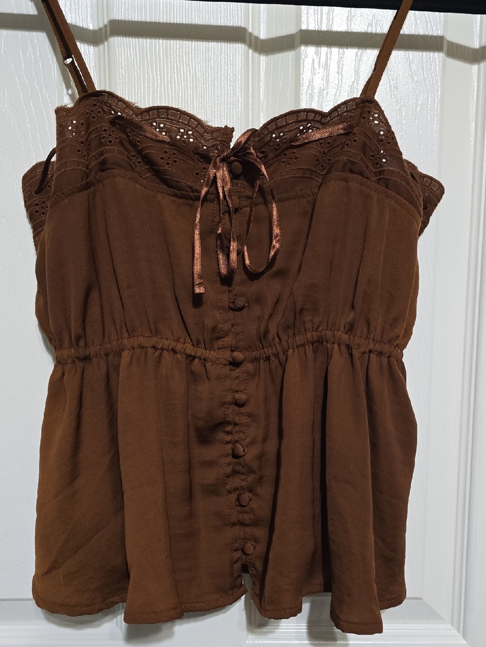 American Eagle Outfitters Brown Spaghetti Strap Cami